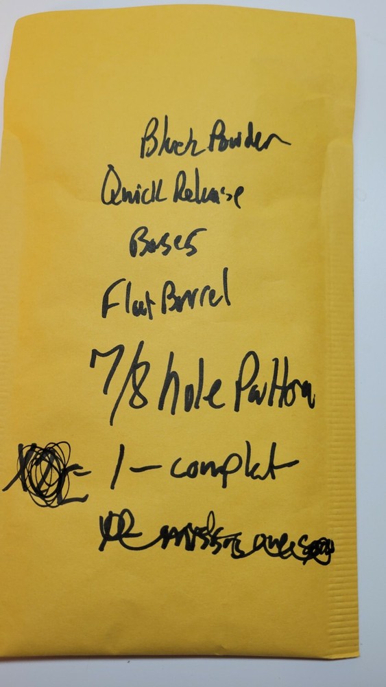 Quic-kee Flat Barrel 7/8" Hole Pattern Muzzleloader Quick Release Scope Bases