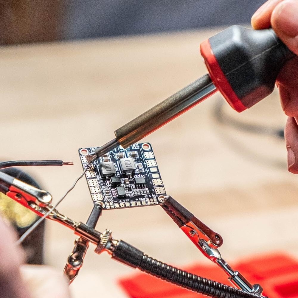 Precision Grip Soldering Iron Station - Variable Wattage - Space-Saving Design