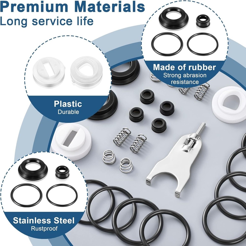 Durable 2-Pack Faucet Repair Kit for Delta/Peerless - Easy Leak Fixing Solution