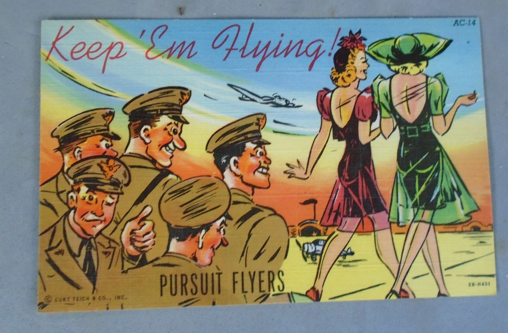 WWII Keep em Flying post card lot