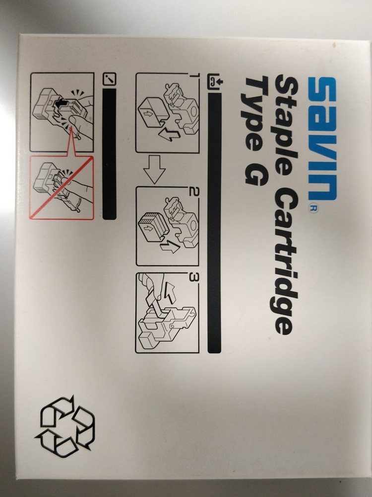 Genuine Savin 9670 Type G Staples & Cartridge