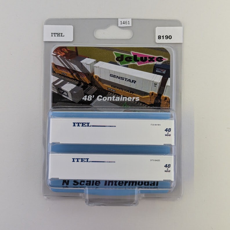 Deluxe Innovations 8190 N Scale 2 Pack Itel 48' Containers