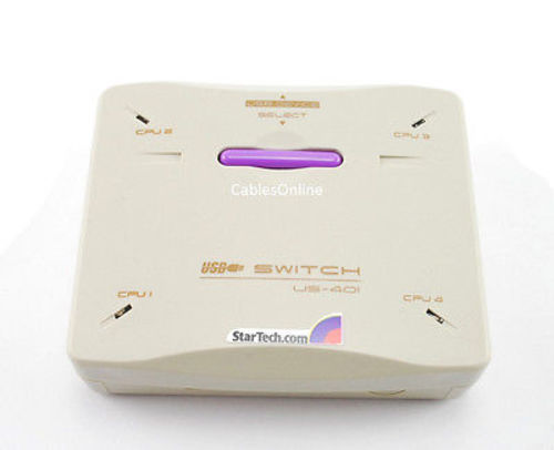 4-Port Compact USB B (Printer, Scanner, Modem, etc) Manual 4 to 1 Data Switch