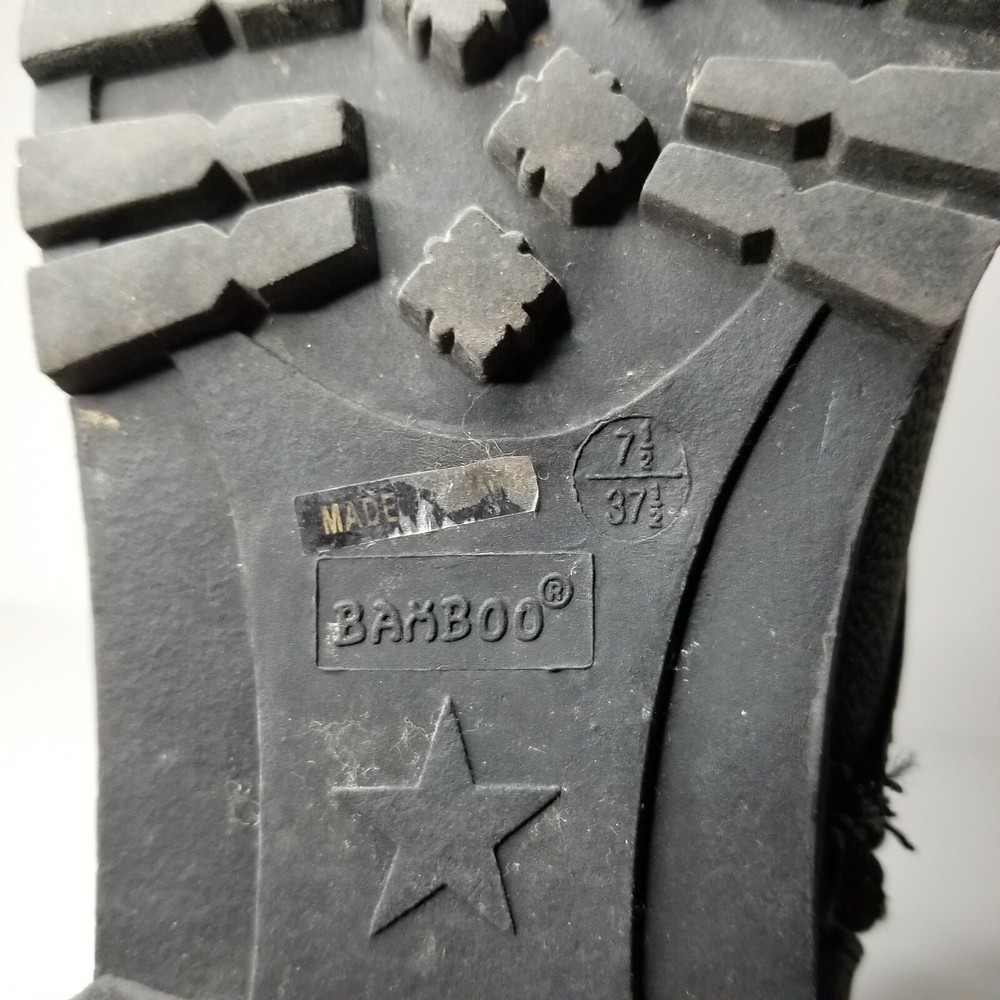 Bamboo Boots Side Zip Size 7.5
