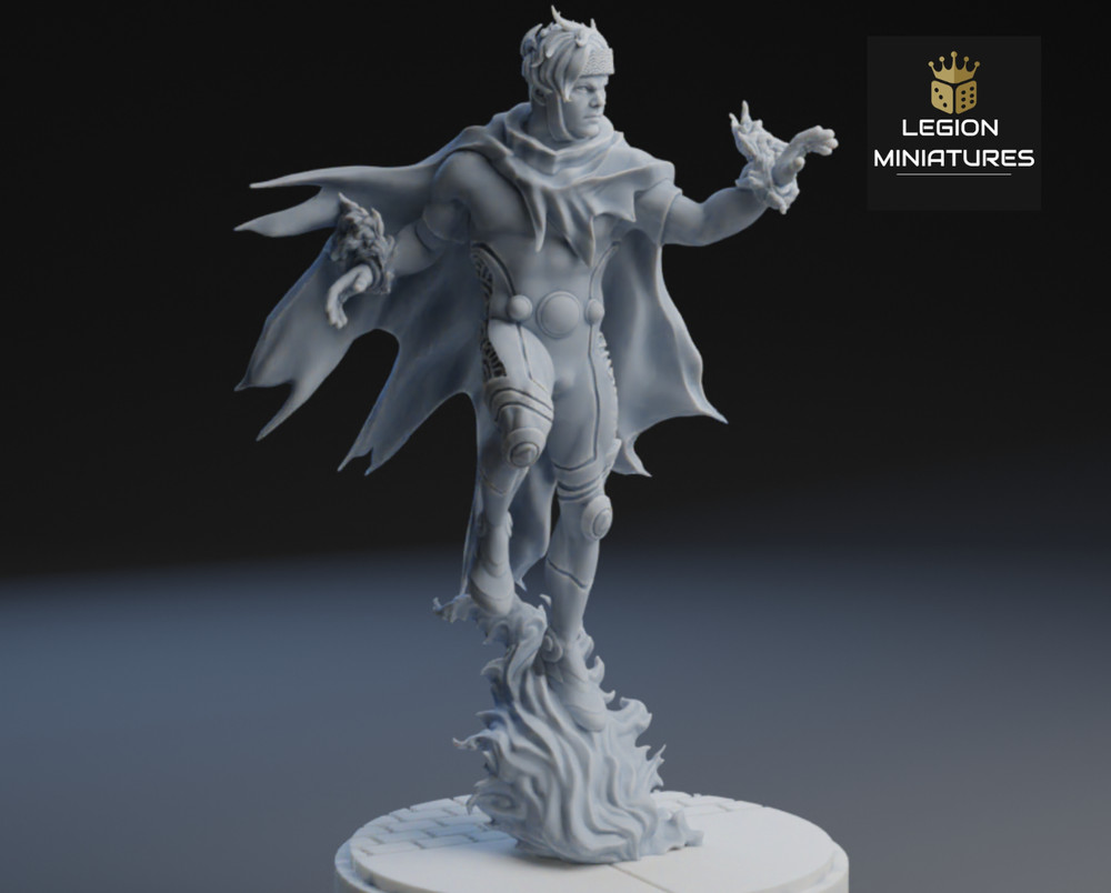 Wiccan Resin Sculpture Statue Model Kit  Marvel Unpainted/Unassembled
