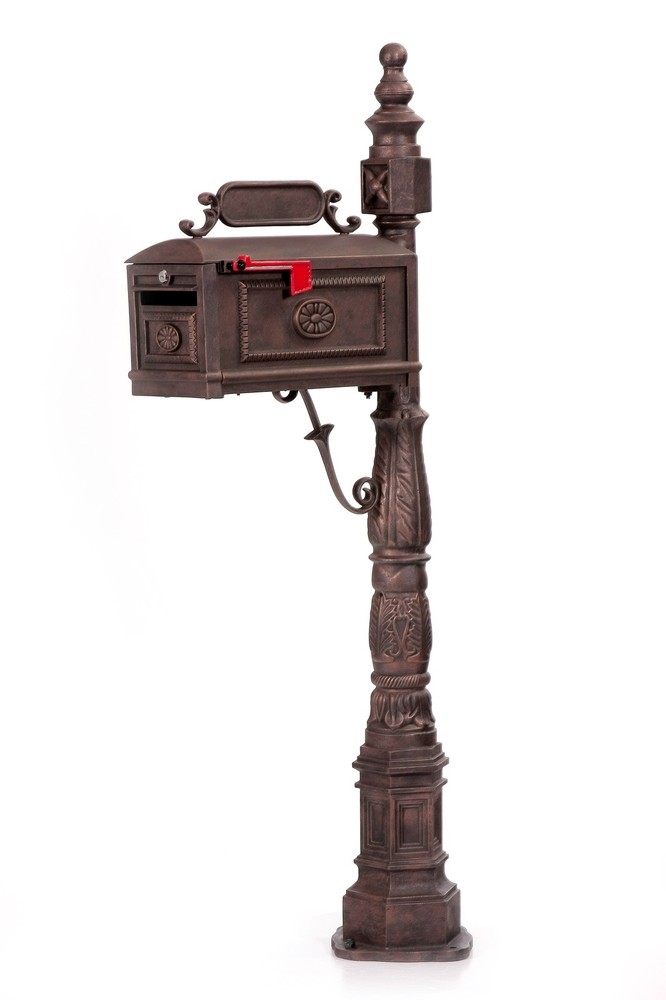 Locking BRONZE Mailbox Premium Secure Cast Aluminum Mailbox Better Box Mailboxes
