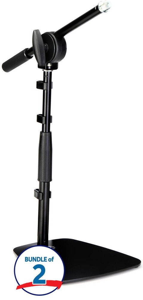 K&M 25995 Table/Floor Microphone Stand (2 Pack)