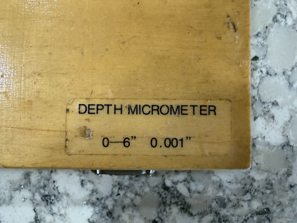 Cen-Tech .001" Extension Depth Micrometer with 0 - 6" Depth (5 Extensions)