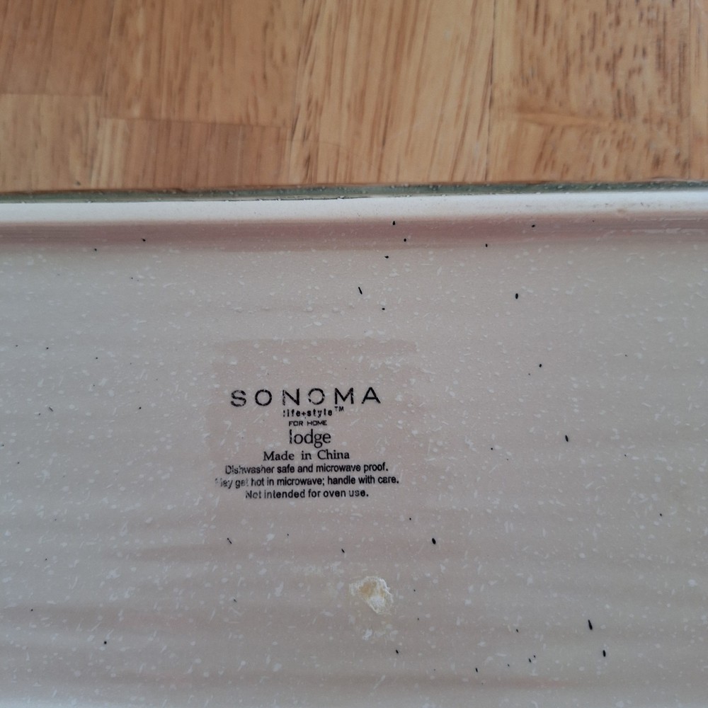Sonoma Lodge Cabin Moose Rectangular Christmas Tray Platter Cheese Decor
