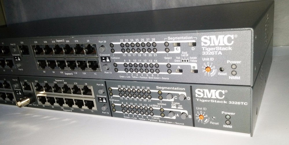 SMC TigerStack SMC3326TA & SMC3326TC 10/100 Multi Segment Stackable Hubs