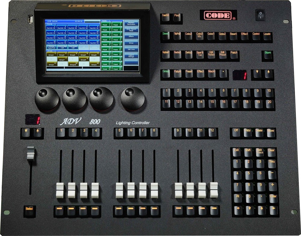 NEW DJ Club Lighting Code ADV800 Console DMX512 Channels Light Controller w/Case