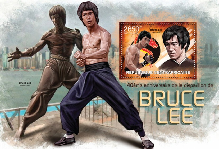 Centrafrique 2013 MNH - BRUCE LEE. Michel Code: 4036 / Bl.1021