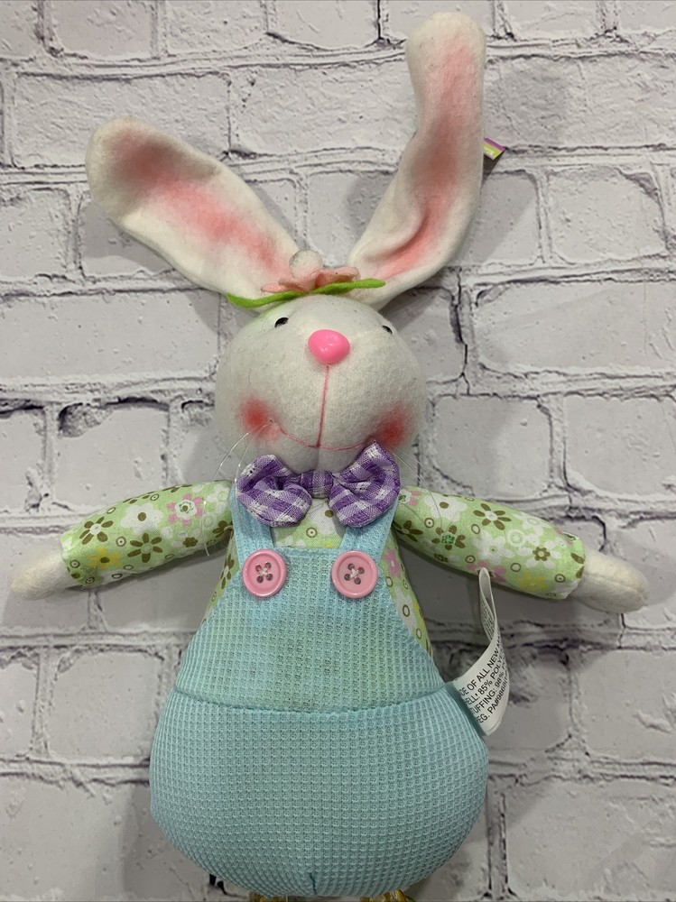 21” Bunny Floppy Easter Toy Posable EASTER BRIGHTS Collection Cloth Fabric New
