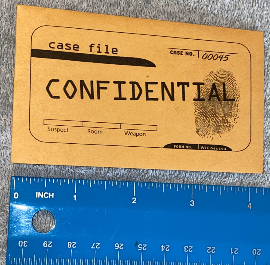 Clue 2005 Case File Confidential Envelope Replacement Piece