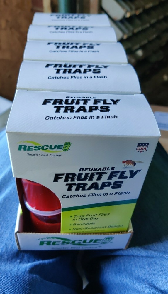 5 Boxes (10 Traps) RESCUE! Fruit Fly Traps Smarter Pest Control