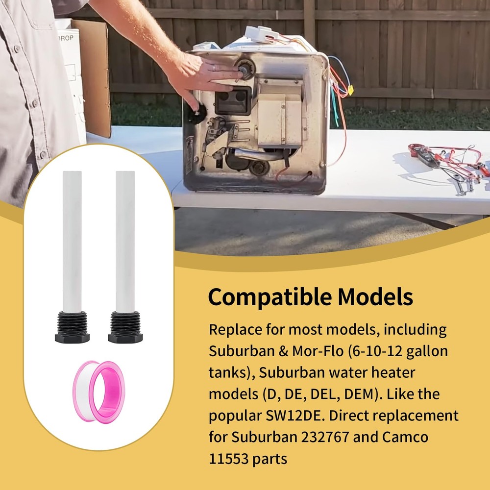 RV Water Heater Anode Rods, Magnesium Anode Rod for RV hot Water heaters