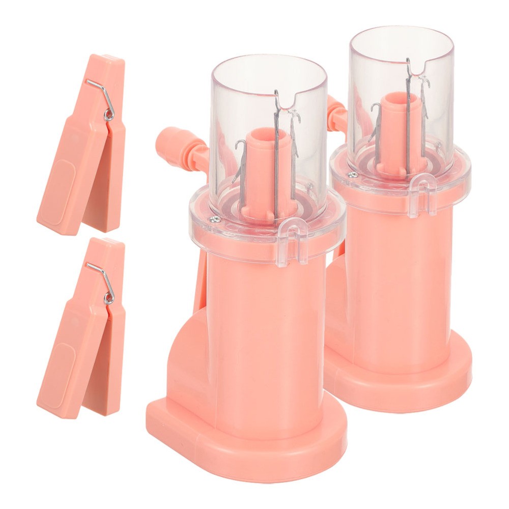 2 Set Hand Spool Knitter Mini Weaving Machine Knitting Small Tools