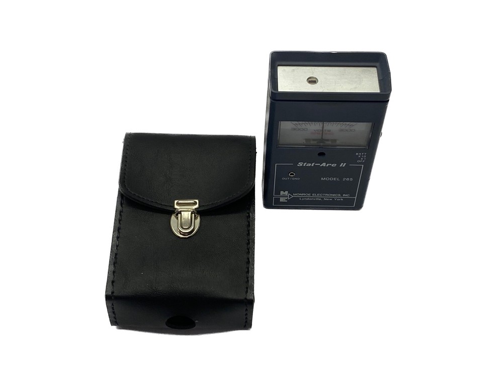 NOS Monroe Electronics Stat Arc II Electrostatic Fieldmeter Model 265 w/ Case