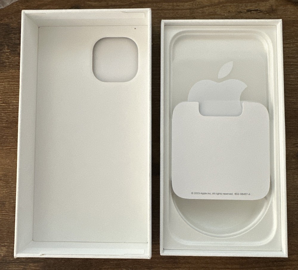 Apple A2846 iPhone 15 Black 128GB - Empty Box ONLY