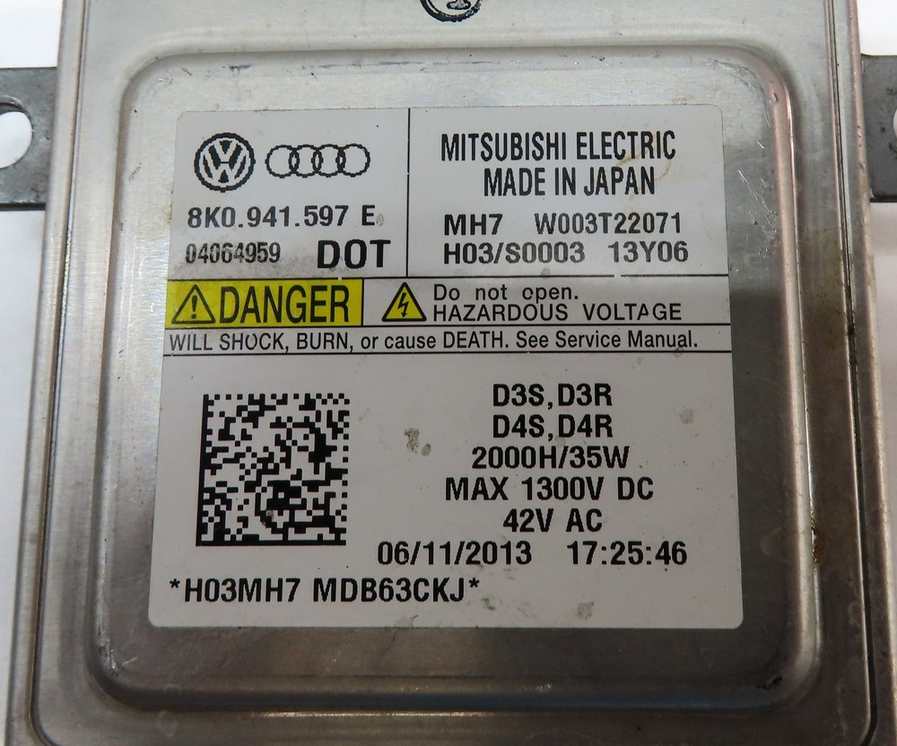2014 AUDI A6 (C7 4G) FRONT LEFT DRIVER HEADLIGHT LAMP BALLAST MODULE