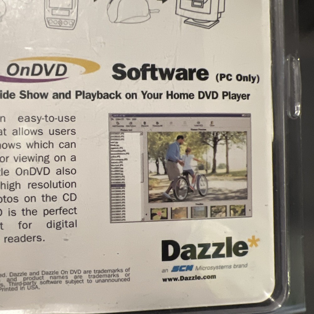 Dazzle CompactFlash Reader/Writer Digital Media Reader Software DM-8000 NEW