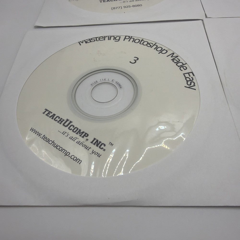 Mastering Photoshop Made Easy Training Tutorial 4 CD Set TeachUComp