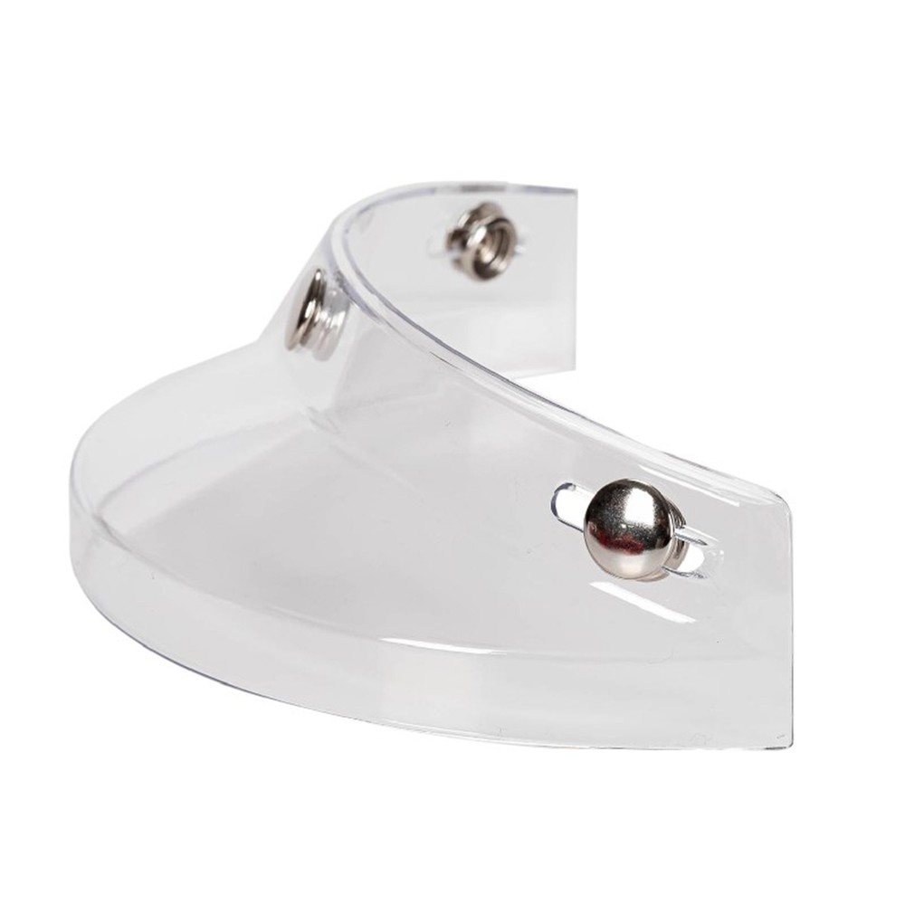 Universal Motorcycle 3 Snap-Button Visor Flip Down Open Face Wind J4I2