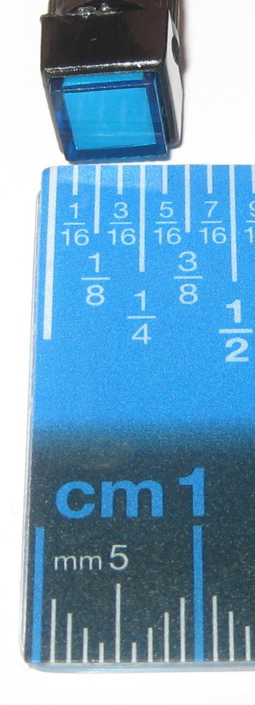 Panel Mount Square LED Indicator - Blue - 8 mm Lens Plastic Case - 3 to 12 V DC