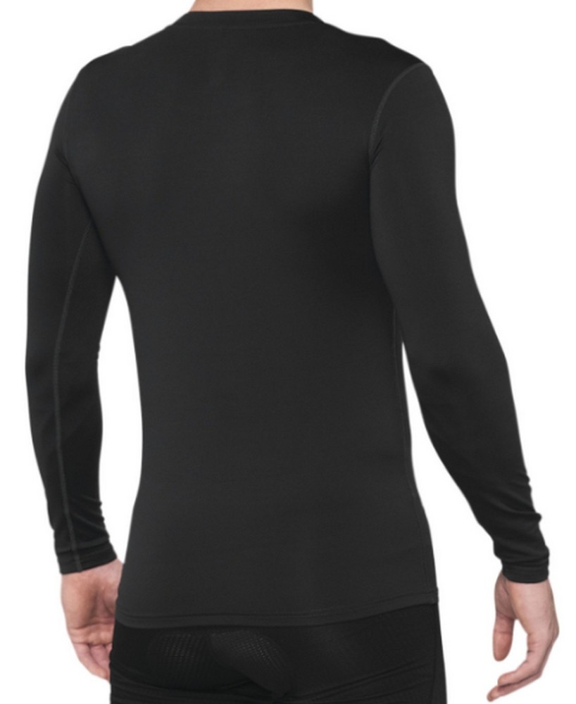 100% Basecamp Mens Long Sleeve Base Layer Shirt Black