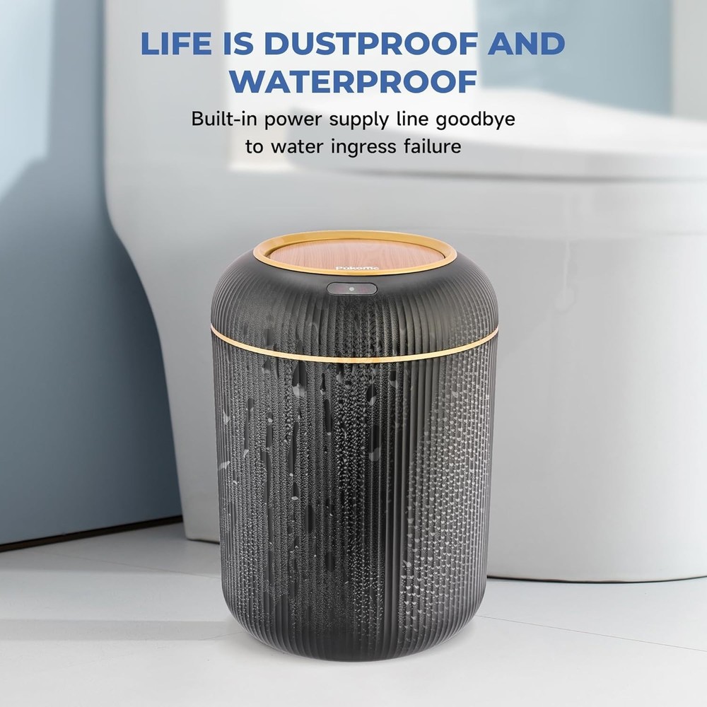 Smart Sensor Wastebasket Hand Free Touchless 2.6 Gallon Black