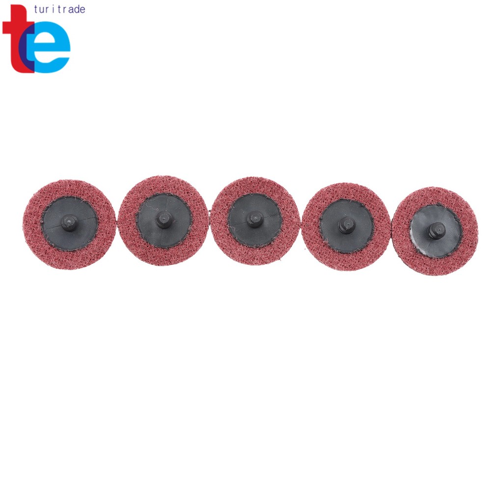 25 Pcs Quick Change Surface Conditioning Disc 2 Inch Red (Medium) Prep Pad