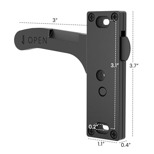 Aluminum RV Screen Door Latch Left Handle Replacement Kit for Left handle