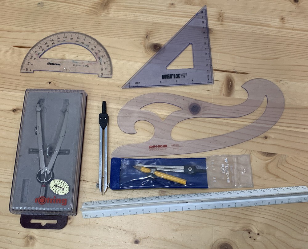 VINTAGE DRAFTING TOOLS {LOT}