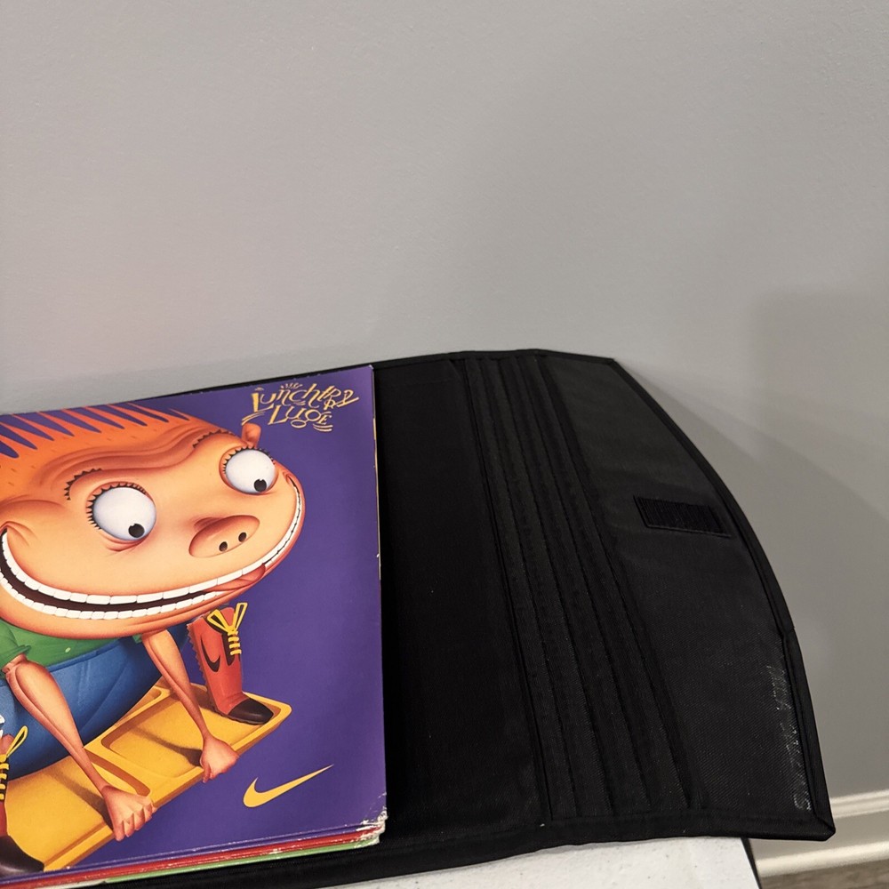 Vintage 1995 Nike Mead School Folder Trapper Keeper Black With Folder Insert