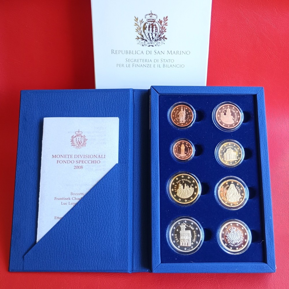 KMS San Marino 2008 PP / Uncirculated / OVP In Case!!!