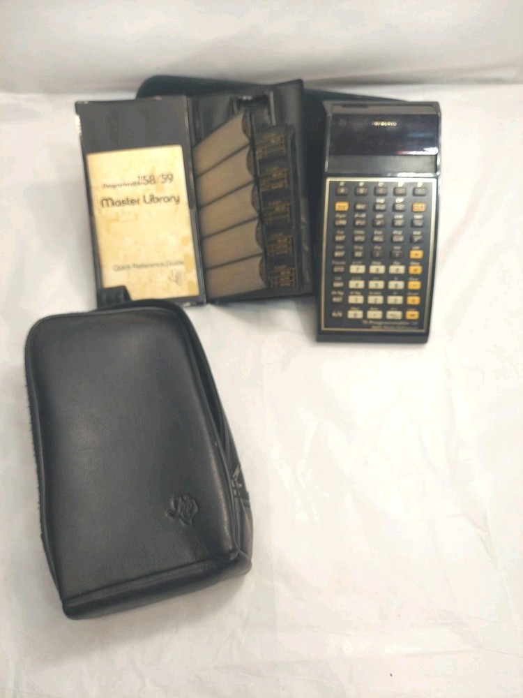 Vintage Texas Instruments TI-58 Programmable Calculator Master Library Module 1