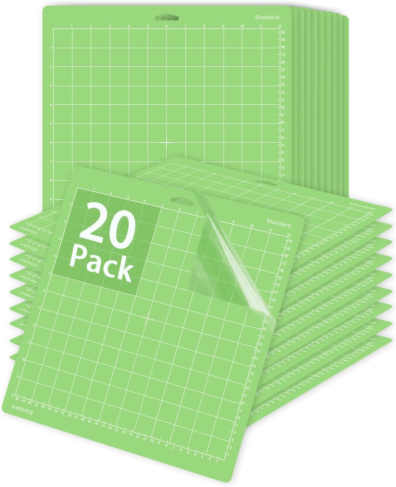 Cutting Mat 12X12 20 Pack, Compatible with Cricut Maker 3/Maker/Explore 3/Air 2/