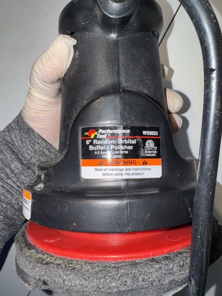 Performance Tool W50053 6” Orbital Buffer Polisher – Works, Worn Pad