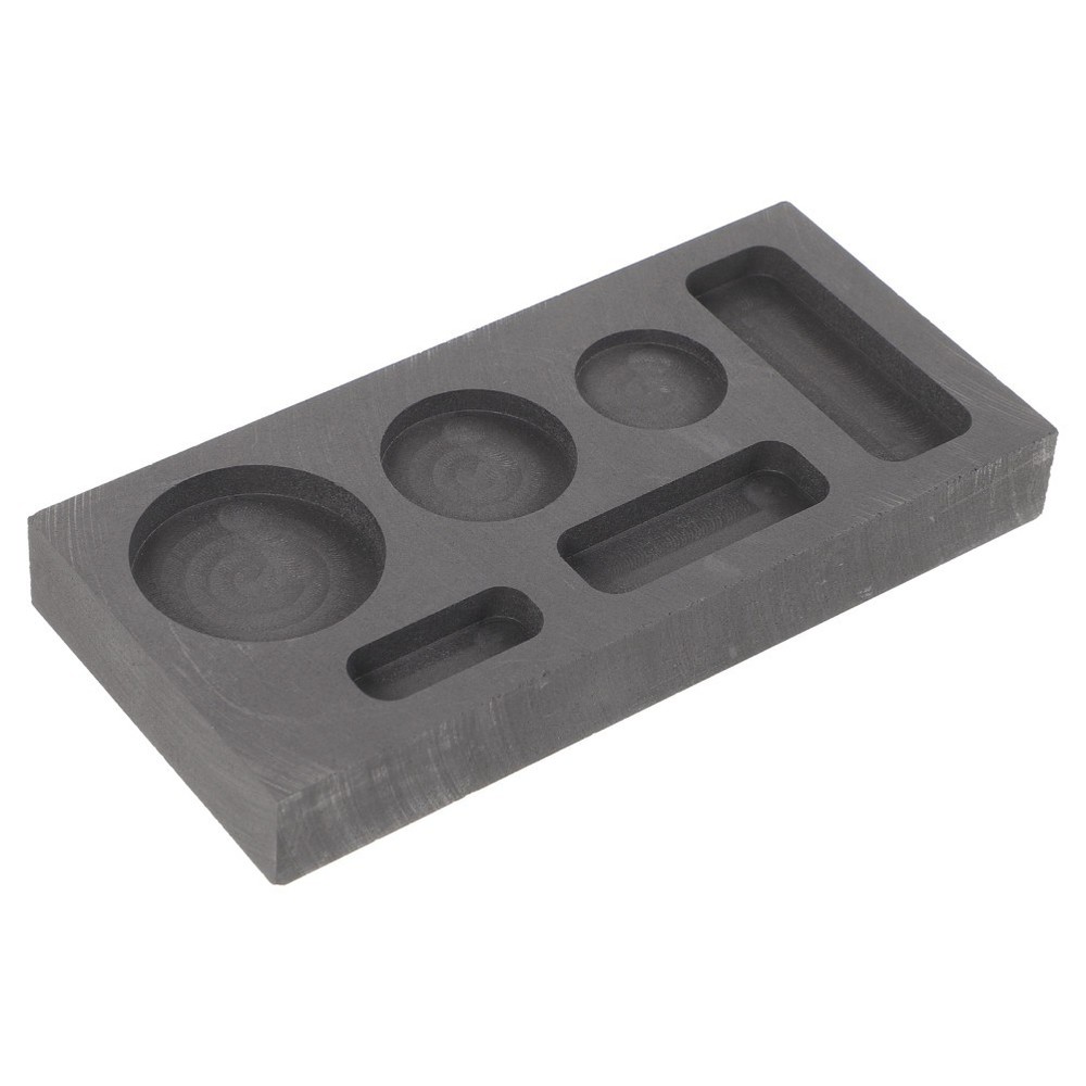 6 Slot Graphite Casting Mold for Metal Melting Tool Accessory