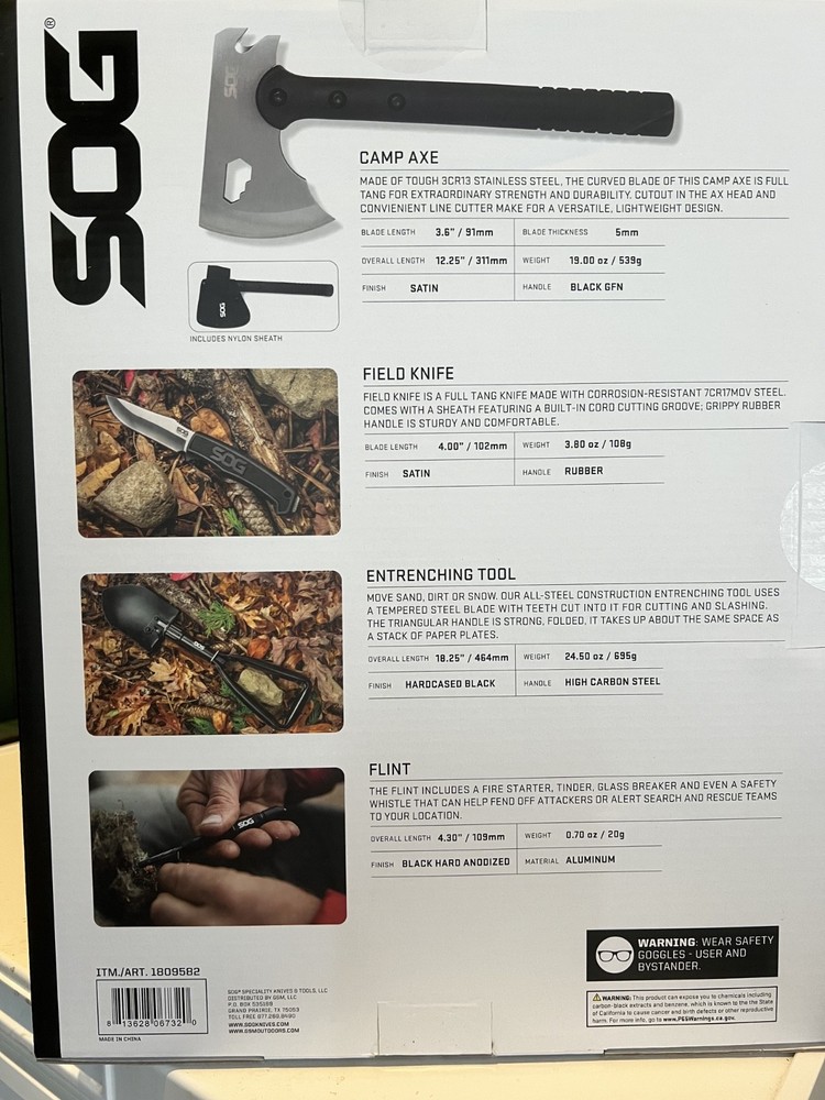 SOG Ultimate Camping Kit