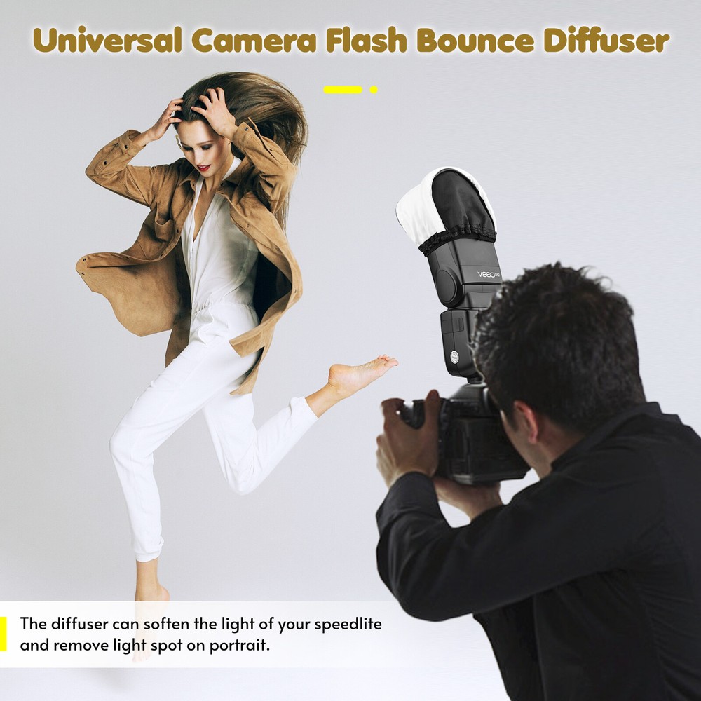 Universal Flash Diffuser Speedlite Softbox Replacement for F8L2