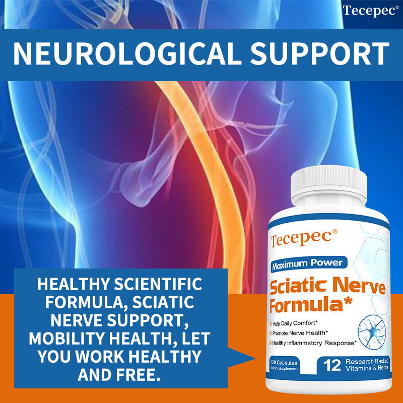 Premium Sciatic Nerve Support Formula – 120 Capsules