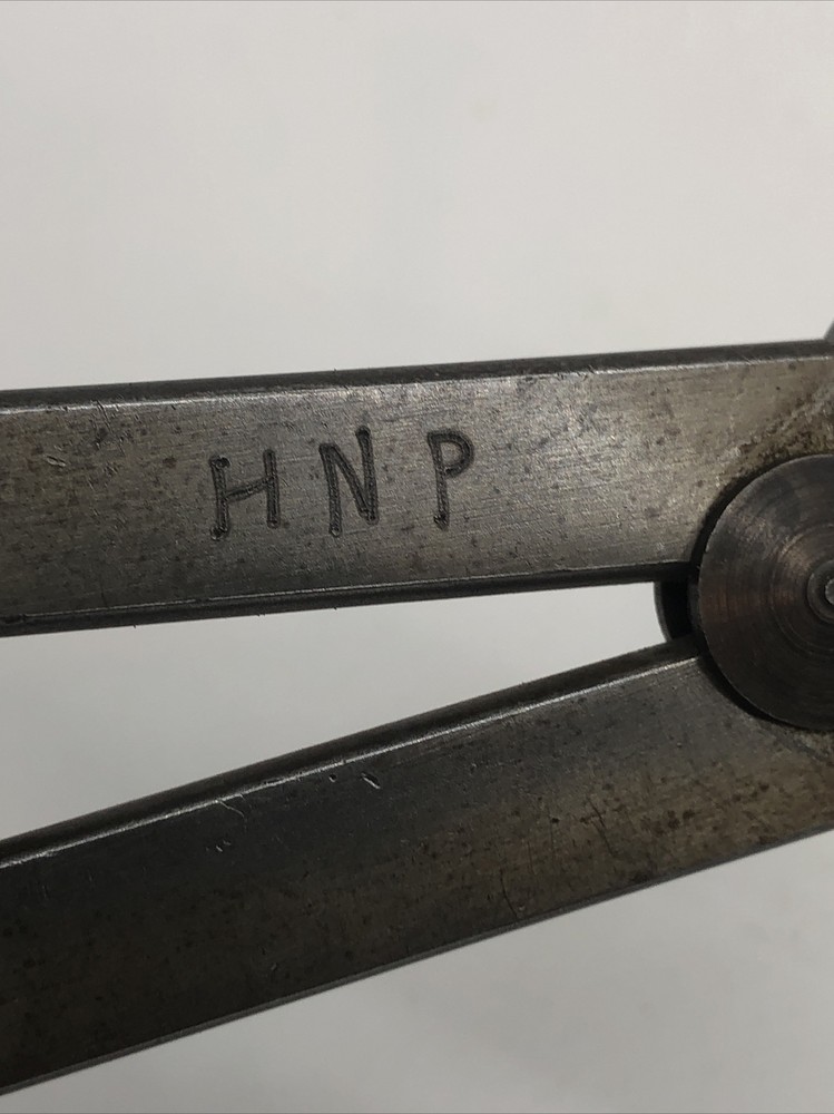 Vintage Union Tool Co. 6 1/2” Inside Spring Caliper Flat Leg Style