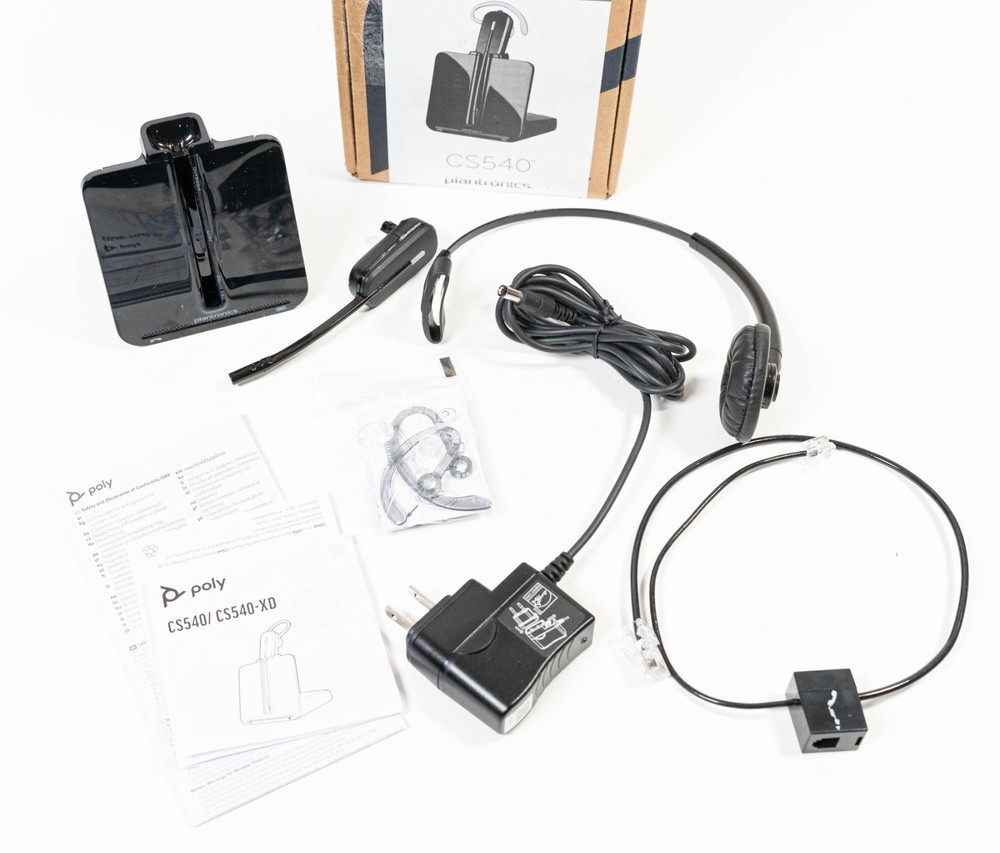 PLANTRONICS Poly CS540 Wireless DECT Headset Black
