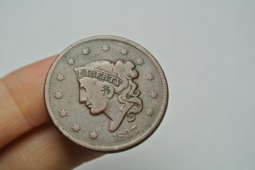 1837 Coronet Head Large Cent, Fine Condition - C7242