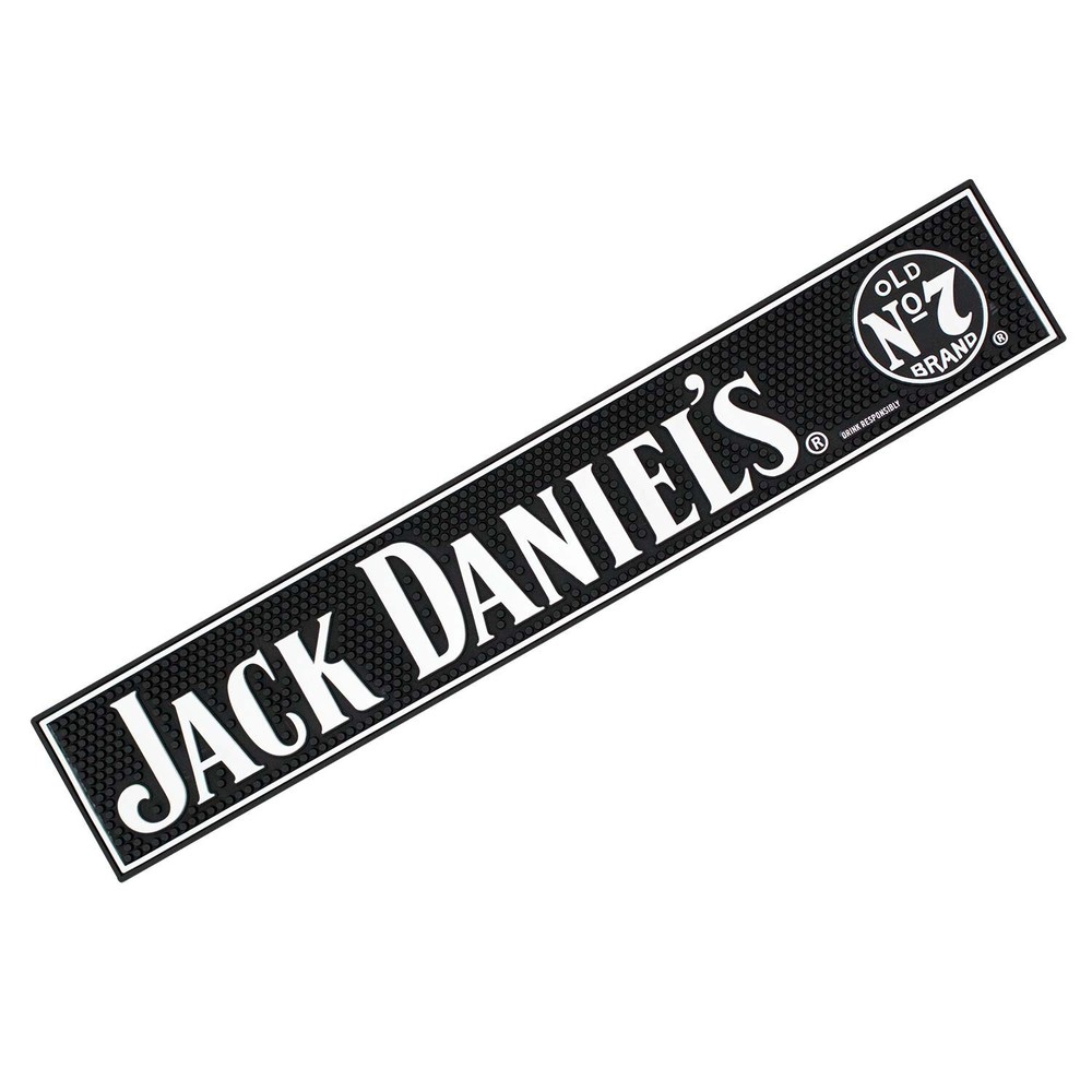 Jack Daniels Black Bar Mat Black