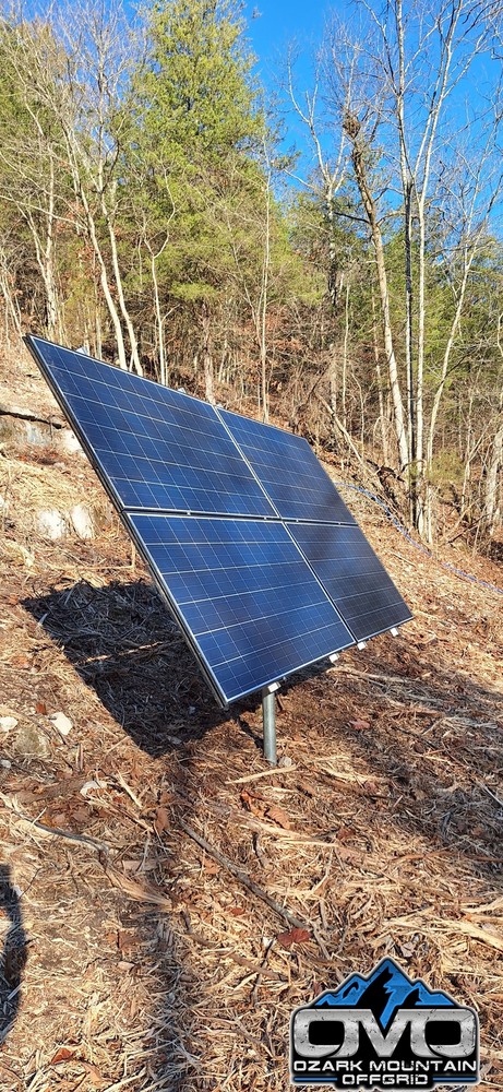 Adjustable Solar Panel 3" Pole Mount - 4x Solar Panels (Without Modules)