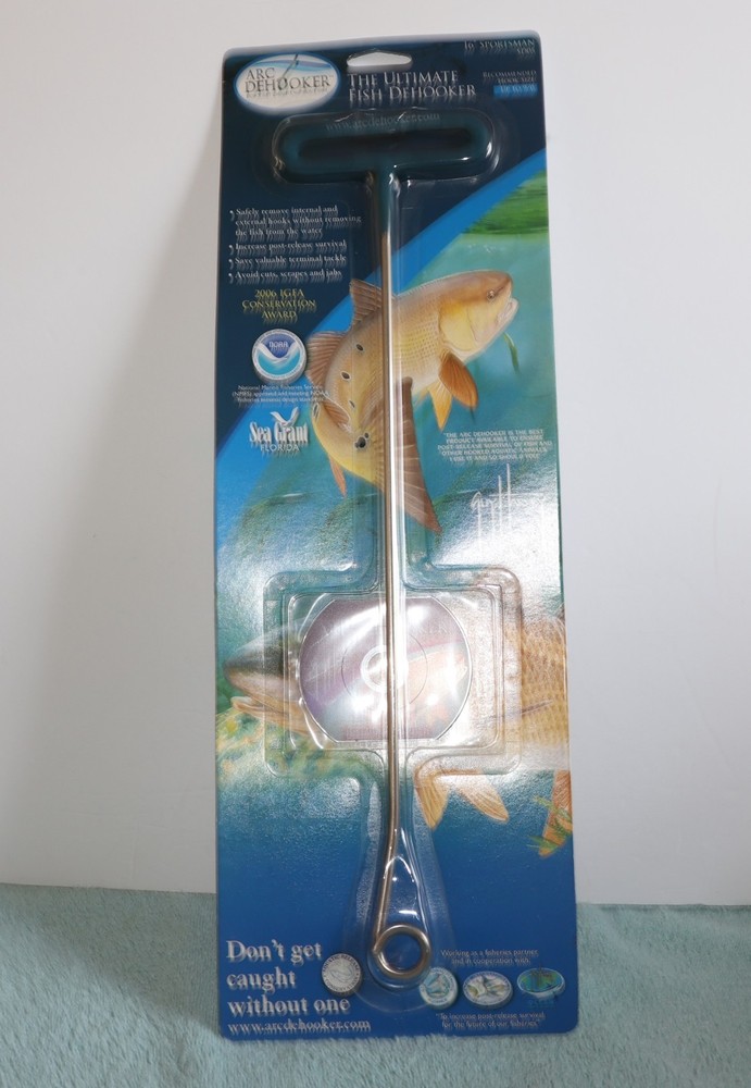 ARC DEHOOKER 16” PAN FISH ULTIMATE FISH DEHOOKER + Instructional DVD NEW