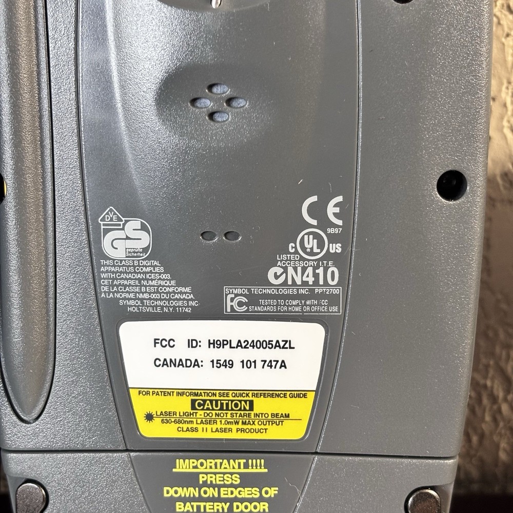 Symbol SPT-1700 Pocket Barcode Scanner Palm Platform Battery Tested