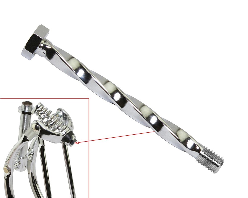 TWISTED CENTER SPRING BOLT CHROME
